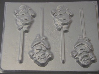 226 Santa Dancing Chocolate Candy Lollipop Mold